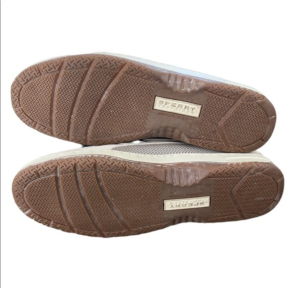 SPERRY TOP SIDER BOAT SHOES SIZE 13‎ Cream Tan EXCELLENT CONDITION - Picture 5 of 8
